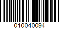 Barcode for 010040094