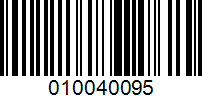 Barcode for 010040095