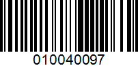 Barcode for 010040097