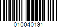 Barcode for 010040131