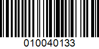 Barcode for 010040133