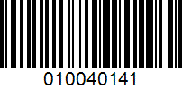 Barcode for 010040141