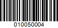 Barcode for 010050004