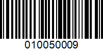 Barcode for 010050009