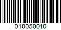 Barcode for 010050010