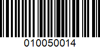 Barcode for 010050014