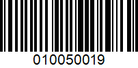 Barcode for 010050019