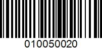 Barcode for 010050020