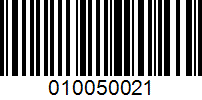 Barcode for 010050021