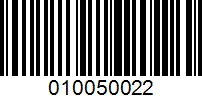 Barcode for 010050022