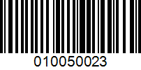 Barcode for 010050023