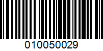 Barcode for 010050029