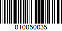 Barcode for 010050035