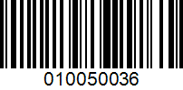 Barcode for 010050036