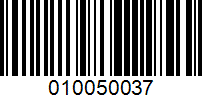 Barcode for 010050037