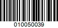 Barcode for 010050039