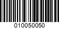 Barcode for 010050050