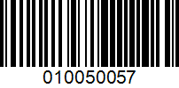 Barcode for 010050057