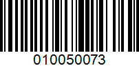 Barcode for 010050073