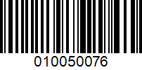 Barcode for 010050076
