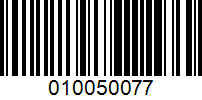 Barcode for 010050077