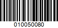 Barcode for 010050080