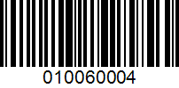 Barcode for 010060004