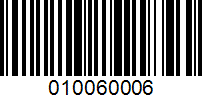 Barcode for 010060006