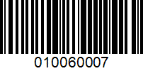 Barcode for 010060007