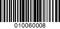 Barcode for 010060008