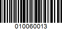 Barcode for 010060013