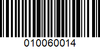 Barcode for 010060014