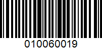 Barcode for 010060019