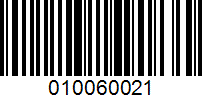 Barcode for 010060021