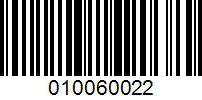 Barcode for 010060022