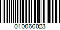 Barcode for 010060023