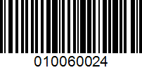 Barcode for 010060024