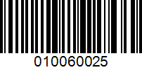 Barcode for 010060025