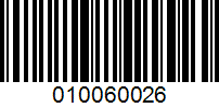 Barcode for 010060026