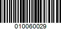 Barcode for 010060029