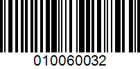 Barcode for 010060032