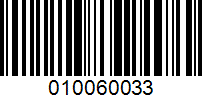 Barcode for 010060033