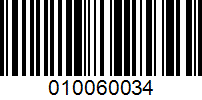 Barcode for 010060034