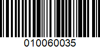 Barcode for 010060035