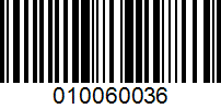 Barcode for 010060036