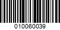 Barcode for 010060039