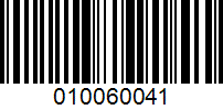 Barcode for 010060041