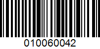 Barcode for 010060042