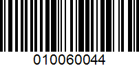 Barcode for 010060044