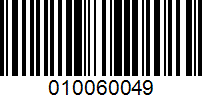 Barcode for 010060049